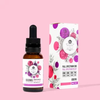nothing but hemp full spectrum cbd+cbg+cbc+thc relief 650mg beverage enhancer
