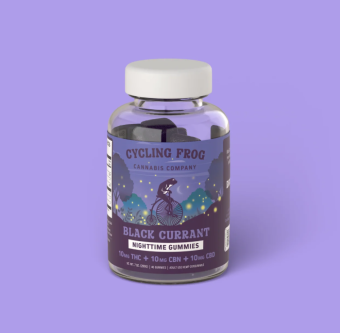 cycling frog guava strawberry + sour chem rosin cbg+thc gummies 10 count (copy)