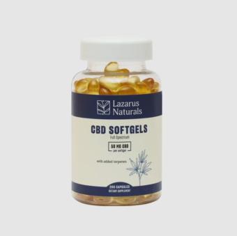 lazarus naturals cbd 50mg softgels 40 count