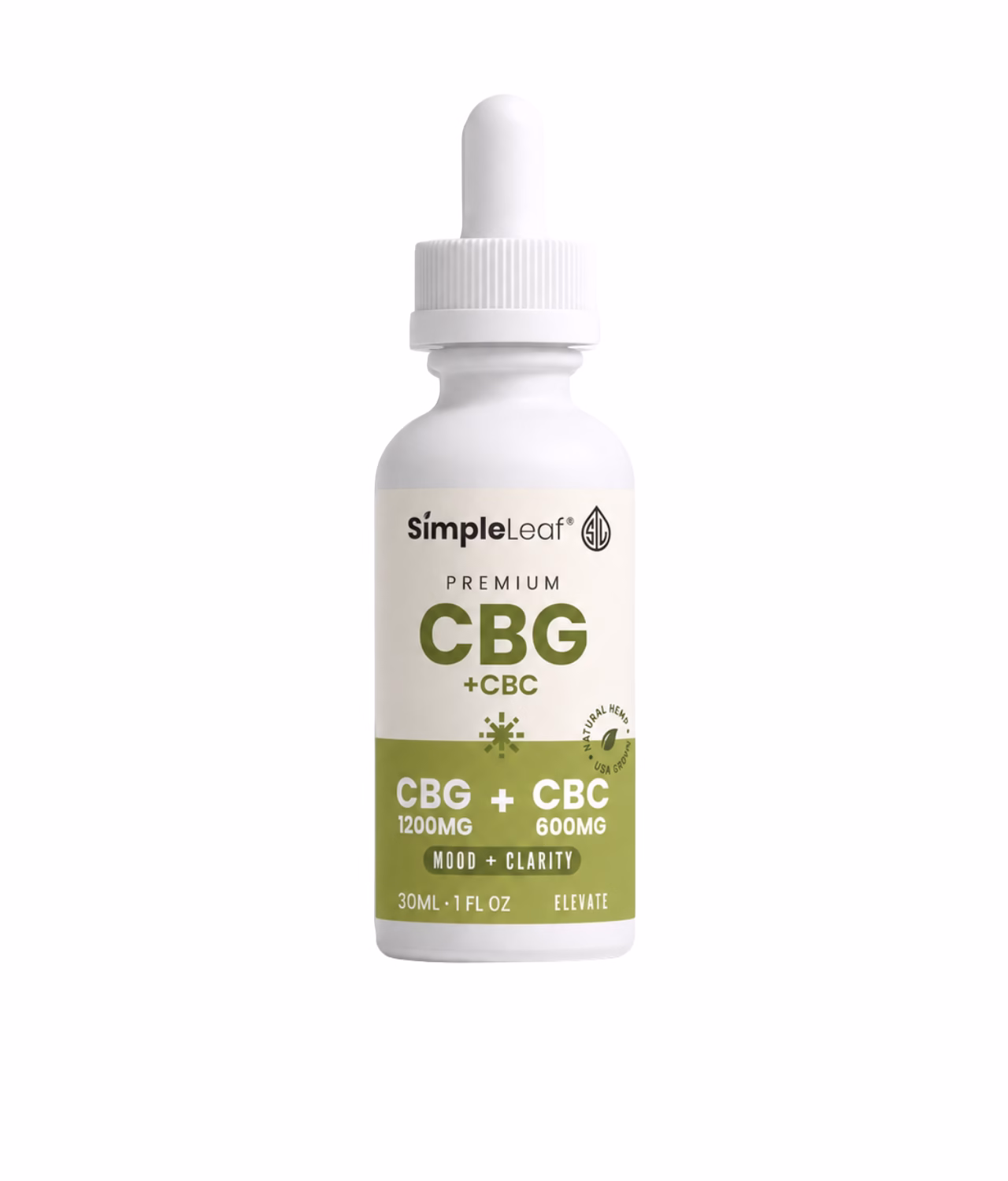 simple leaf broad spectrum cbg+cbc+terpenes oil 1800mg